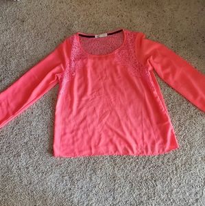 Jolt Bright Pink Long Sleeve Shirt
